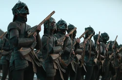 Anacreon weald-men on the planet Terminus