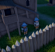 Soldiers guarding an estate