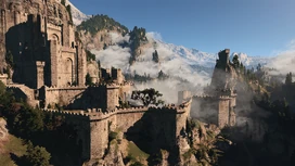 Kaer Morhen from 'The Witcher III', inspiration for Bealach Keep.