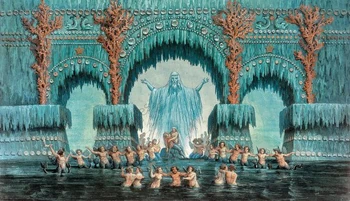 
Muehleborns Water Palace, set design for a production of Undine by Karl Friedrich Schinkel
