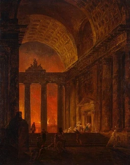 'Fire' by Hubert Robert