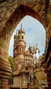 Colomares Castle, Andalusia, Spain.