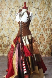 Inspiration for Ishallian fashion.
From DamselInThisDress on Etsy.
