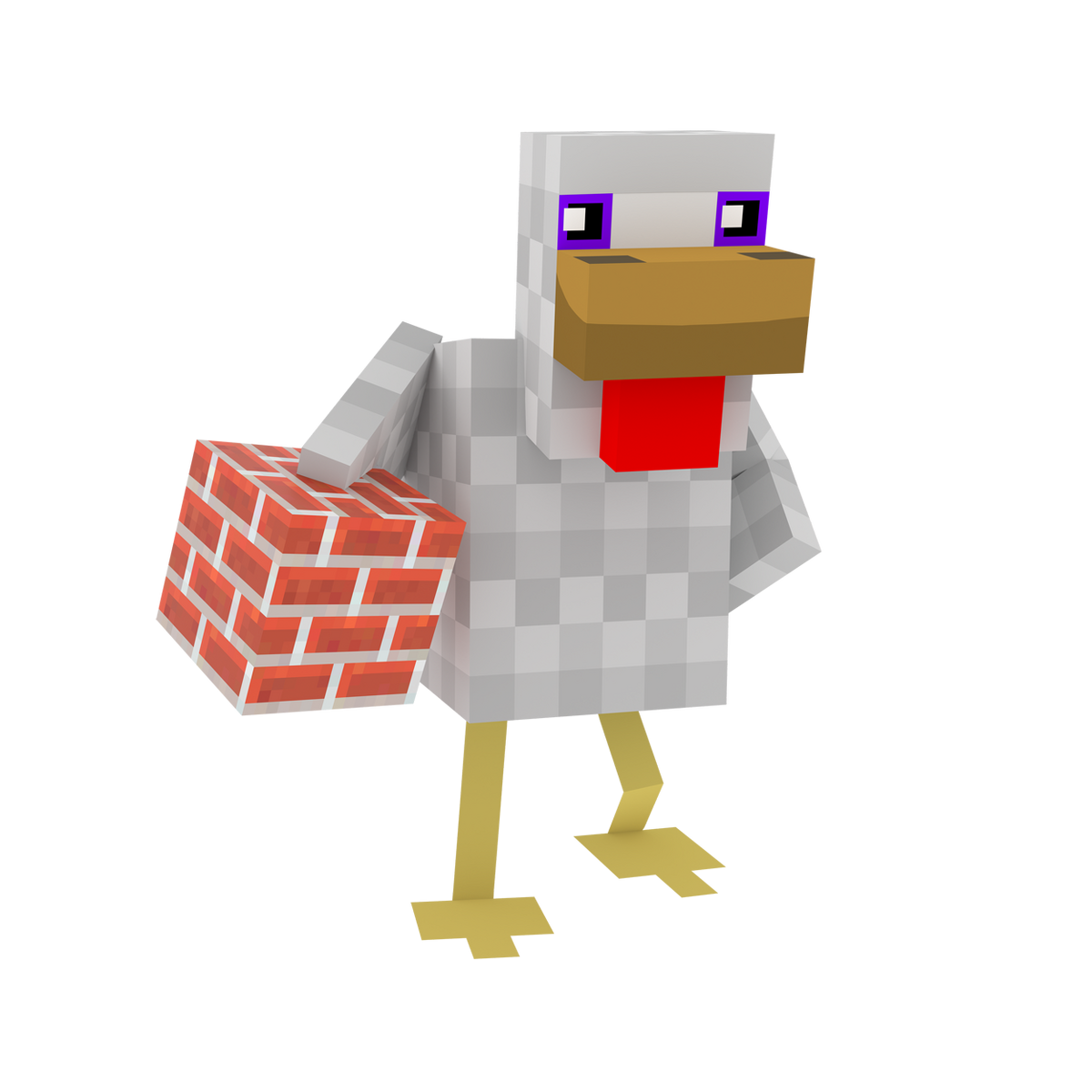 Chicken minecraft. Майнкрафт Чикен Ган PNG.