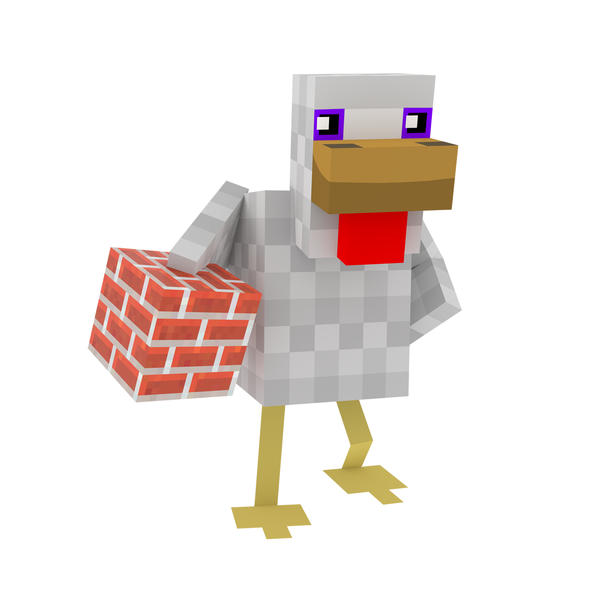 Minecraft Chicken Logo.