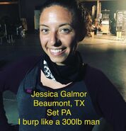 Meet the Crew Day 31 - Jessica Galmore - Set PA