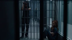Clarice and Sonya in their cells at Trask