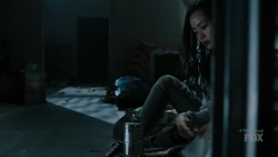 Clarice hidden in the building