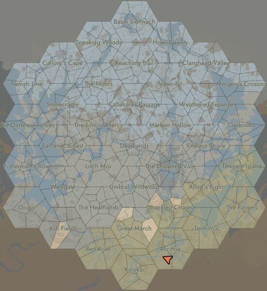 An example of how a map might looks with full view