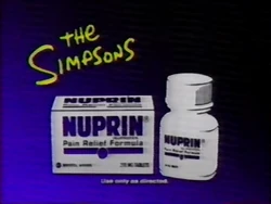 Nuprin Sponsor (1989, The Simpsons)