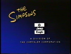 Jeep - Eagle Sponsor (1992, The Simpsons)