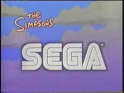 SEGA Sponsor (1995, The Simpsons)