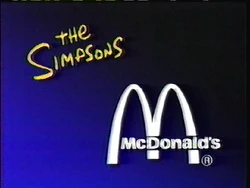 McDonald's Sponsor (1989, The Simpsons 2)