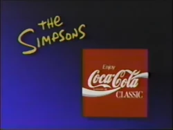 Coca-Cola Classic Sponsor (1989, The Simpsons)