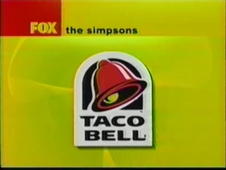 Taco Bell Sponsor (2000, The Simpsons)