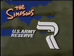 U.S. Army Reserve Sponsor (1996, The Simpsons)