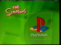Sony PlayStation Sponsor (1997, The Simpsons)