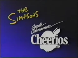 Apple Cinnamon Cheerios Sponsor (1989, The Simpsons)