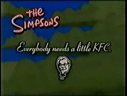 KFC Sponsor (1996, The Simpsons)