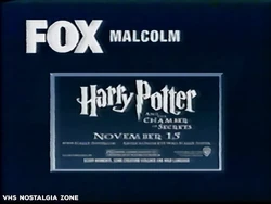 Harry Potter and the Chamber of Secrets Sponsor (2002, Malcolm in the Middle)