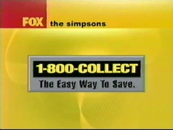 1-800-COLLECT Sponsor (2000, The Simpsons)