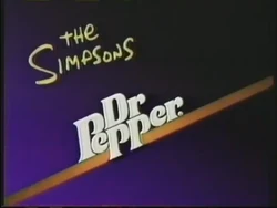 Dr. Pepper Sponsor (1992, The Simpsons)