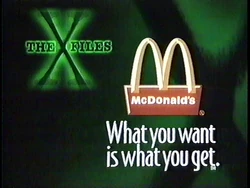 McDonald's Sponsor (1993, The X-Files)