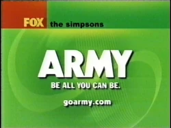 U.S. Army Sponsor (2000, The Simpsons)