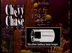 Duracell Sponsor (1993, The Chevy Chase Show)