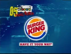 Burger King Sponsor (2005, 2005 Billboard Music Awards)