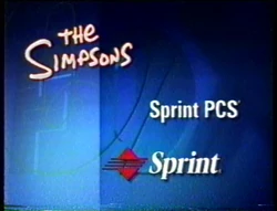 Sprint PCS Sponsor (1998, The Simpsons)