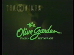 Olive Garden Sponsor (1996, The X-Files)