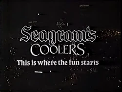 Seagram's Coolers Sponsor (1986, The Late Show)