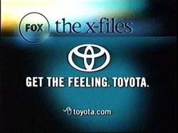 Toyota Sponsor (2001, The X-Files)