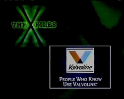 Valvoline Sponsor (1993, The X-Files)