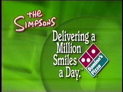 Dominos Sponsor (1997, The Simpsons)