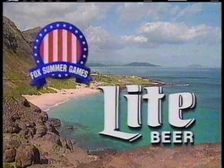Miller Lite Sponsor (1991, Fox Summer Games)
