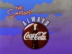 Coca-Cola Sponsor (1995, The Simpsons)