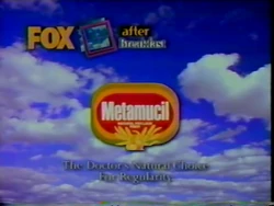 Metamucil Sponsor (1996, Fox After Breakfast)