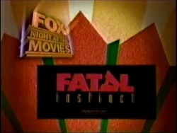 Fatal Instinct Sponsor (1993, Fox Night at the Movies)