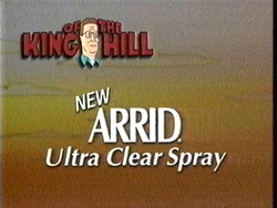 Arrid Ultra Clear Spray Sponsor (1996, King of the Hill)