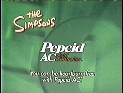 Pepcid AC Sponsor (1997, The Simpsons)