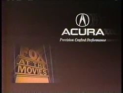 Acura Sponsor (1992, Fox at the Movies, 2)