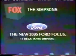 Ford Focus Sponsor (2003, The Simpsons)