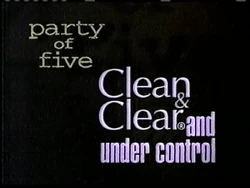 Clean & Clear Sponsor (1996, Party of Five)