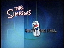 Pepsi One Sponsor (1998, The Simpsons)