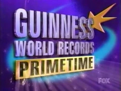 Guinness World Records Primetime Title Card