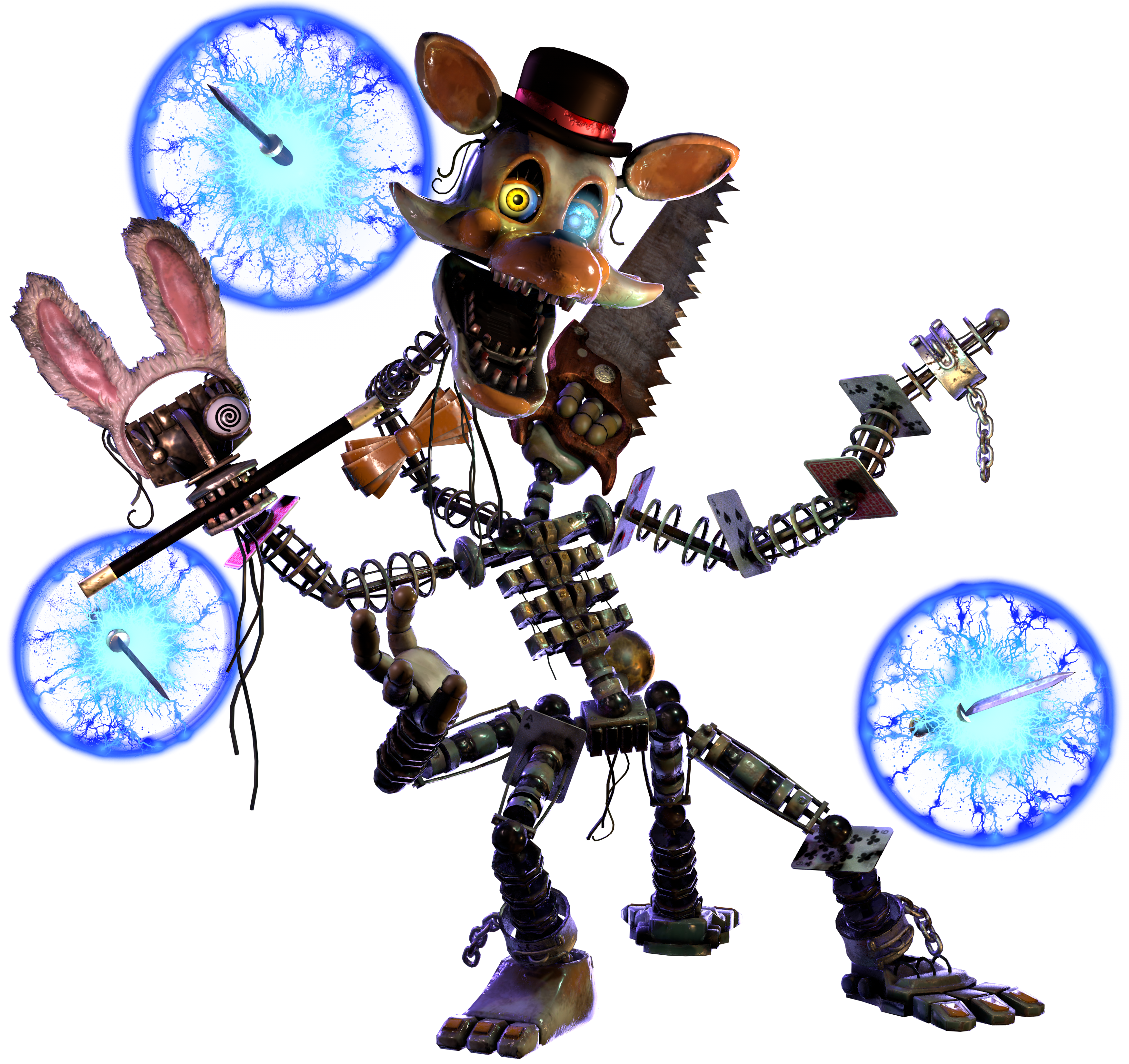 Magician Mangle Foxes Of Gaming Wiki Fandom - roblox piggy custom characters magician