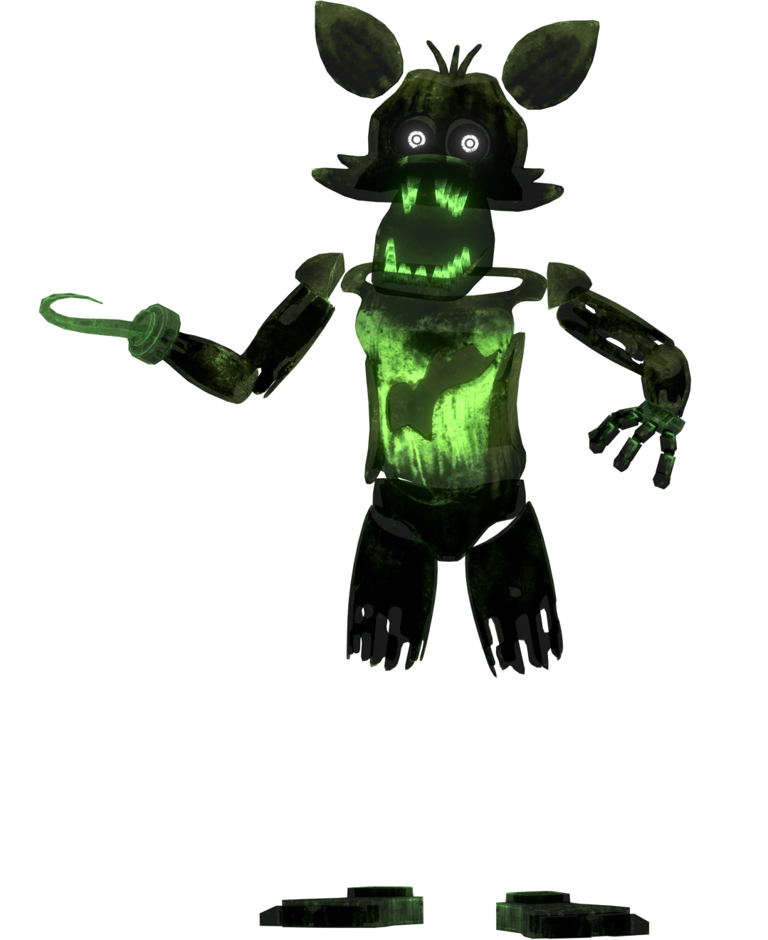 Phantom Foxy animatronic from Five Nights at Freddy's 3.