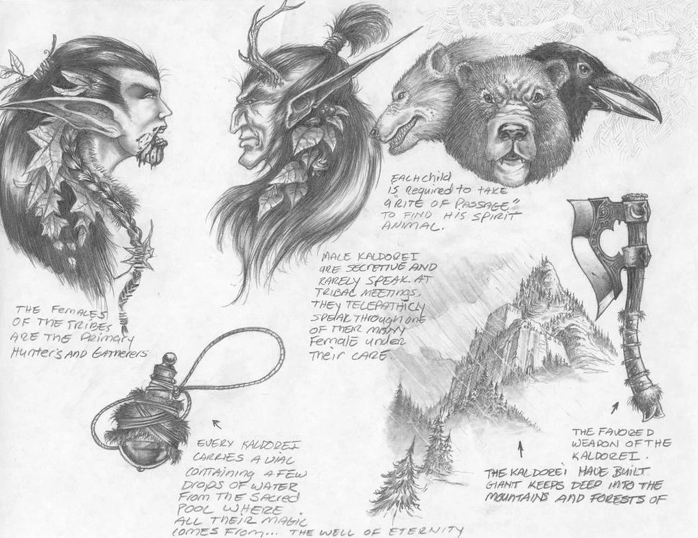 Elfe de la nuit — Wowpedia, image size:1017x784